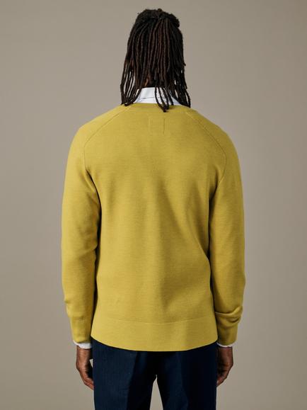 Aubin Simpson Merino Wool Cardigan - view 2, Gold