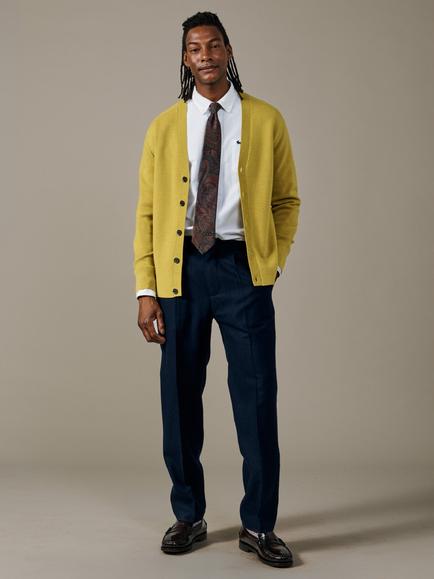 Aubin Simpson Merino Wool Cardigan, Gold