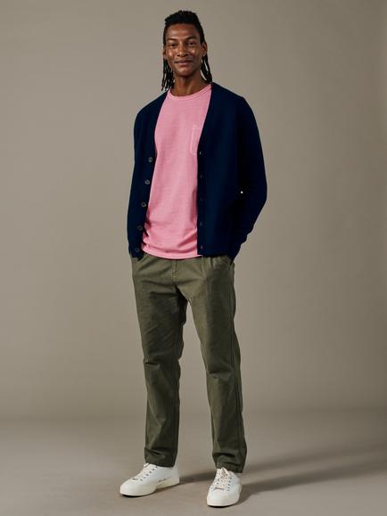 Aubin Simpson Merino Wool Cardigan - view 2, Navy