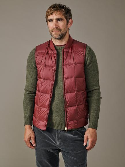 Aubin Herriot Down Gilet, Oxblood, Oxblood