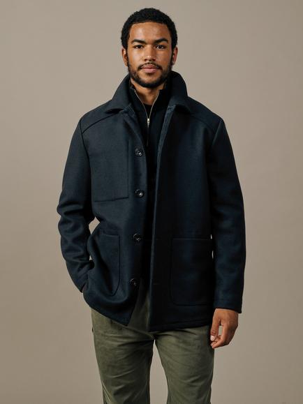 Aubin Oasby Pure Wool Car Coat, Black, Black