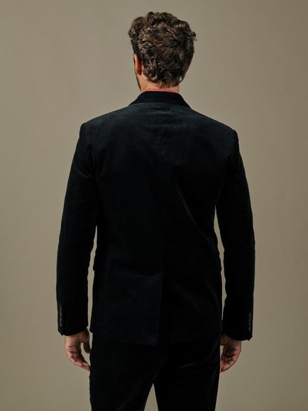 Aubin Marlborough Stretch Cotton Suit Blazer - view 2, Black