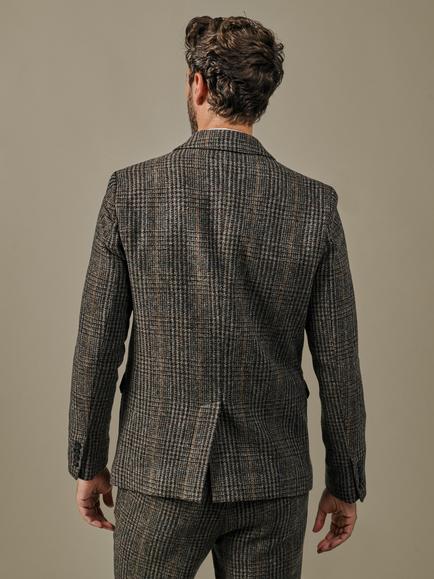 Aubin Marlborough Wool Suit Blazer, Brown - view 2, Brown