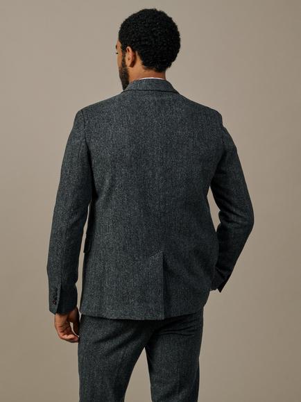 Aubin Marlborough Wool Suit Blazer, Grey - view 2, Grey