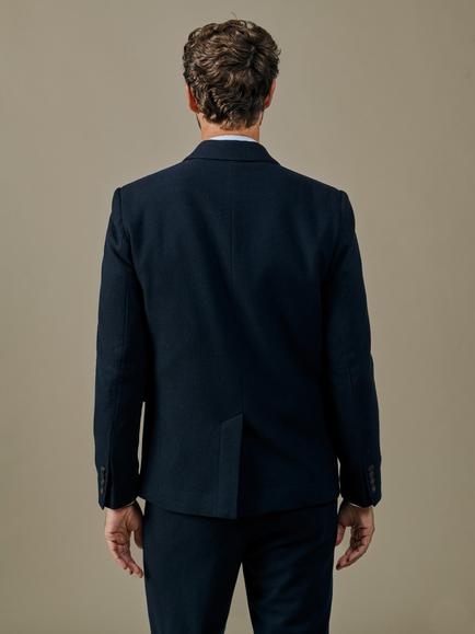 Aubin Marlborough Wool Suit Blazer, Navy - view 2, Navy