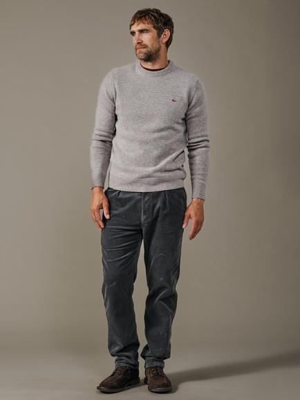 Aubin Phillips Wool Rich Jumper, Stone, Stone