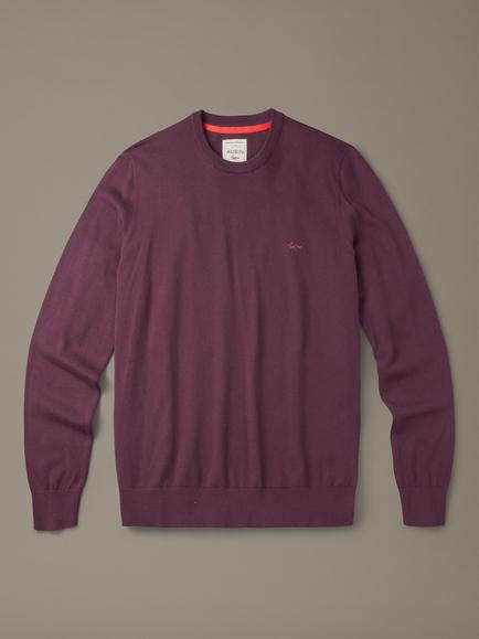 Aubin Raven Cotton Jumper, Purple, Purple