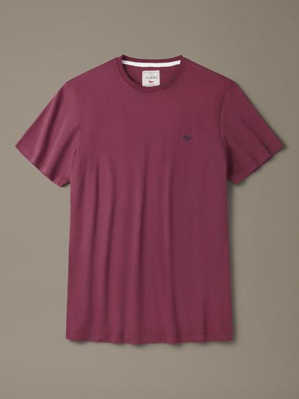 Aubin Cotton T-Shirt, Oxblood