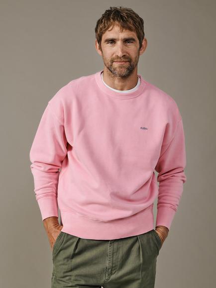Aubin Brandon Cotton Sweatshirt, Peony Pink