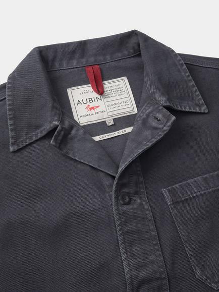 Aubin Mortlake Cotton Worker Jacket - view 2, Washed Black