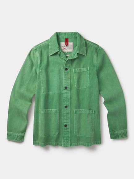 Aubin Mortlake Cotton Worker Jacket, Green