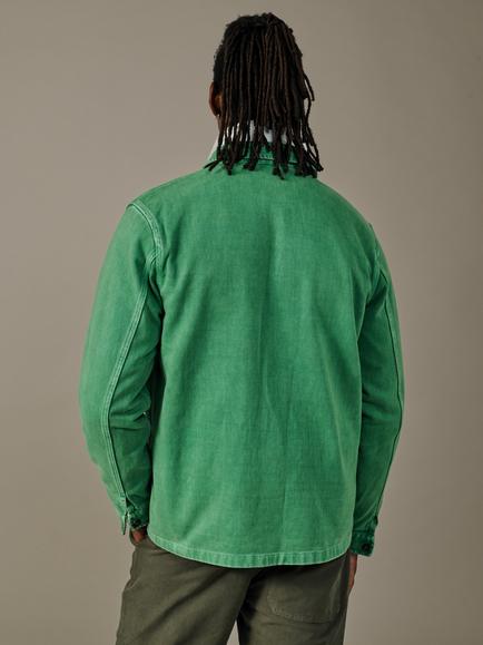 Aubin Mortlake Cotton Worker Jacket - view 2, Green