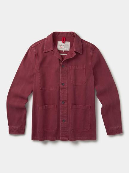 Aubin Mortlake Cotton Worker Jacket, Oxblood