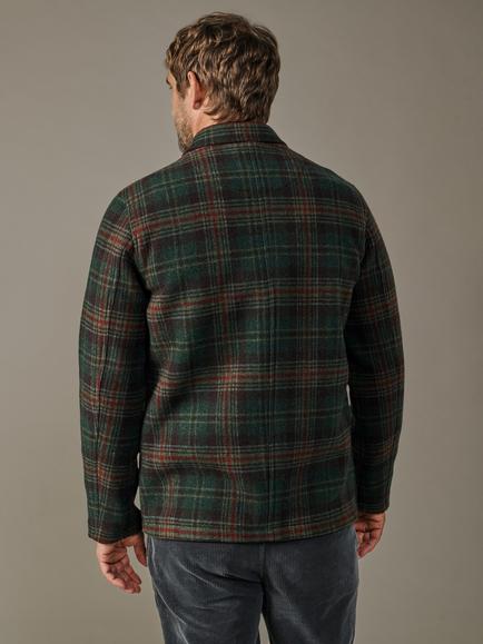 Aubin Nettleham Wool Blend Check Jacket - view 2, Green