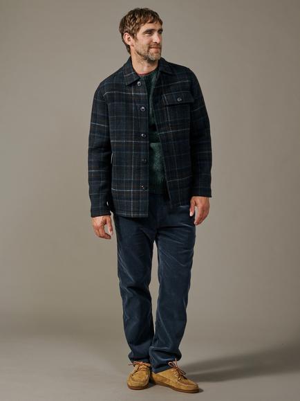 Aubin Nettleham Wool Blend Check Jacket - view 2, Grey