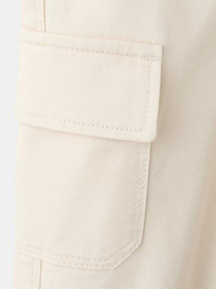 Mango Kids' Pantalon Cotton Cargo Trousers, Ice - view 2, Ice