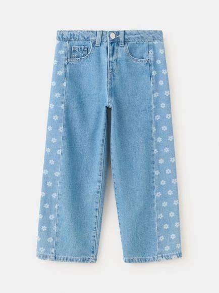 Mango Kids' Tailored Mid Rise Straight Jeans, Blue, Blue