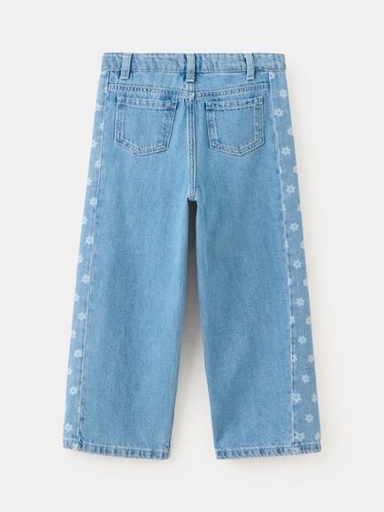 Mango Kids' Tailored Mid Rise Straight Jeans, Blue - view 2, Blue