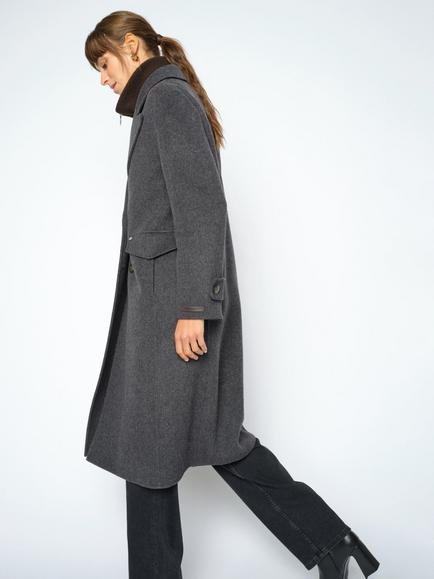 MOS MOSH Mmalva Loisa Wool Rich Overcoat, Antracite - view 2, Antracite