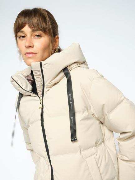 MOS MOSH Mmjilly Hope Hooded Puffer Jacket, Feather Gray - view 2, Feather Gray