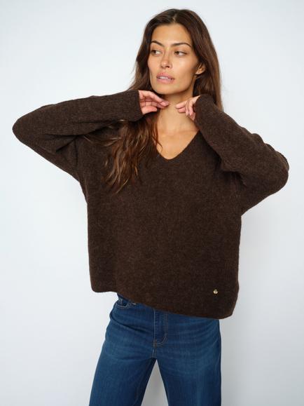 MOS MOSH Mmthora V-Neck Jumper, Delicioso, Delicioso