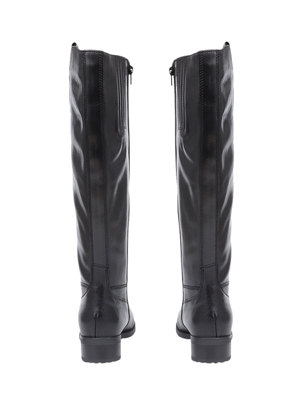 Jones Bootmaker Cinzia Leather Knee High Riding Boots, Black - view 2, Black