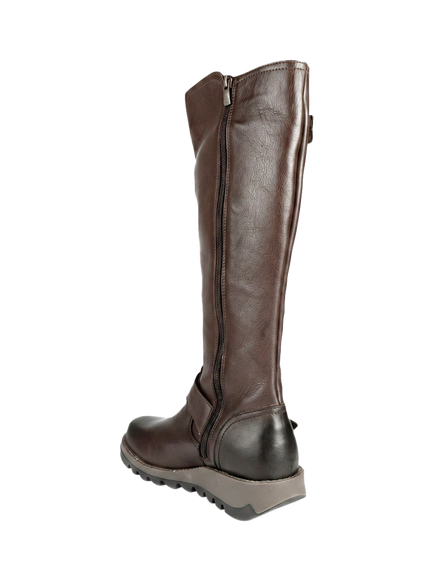 Jones Bootmaker Darlene Leather Calf Boots, Brown - view 2, Brown