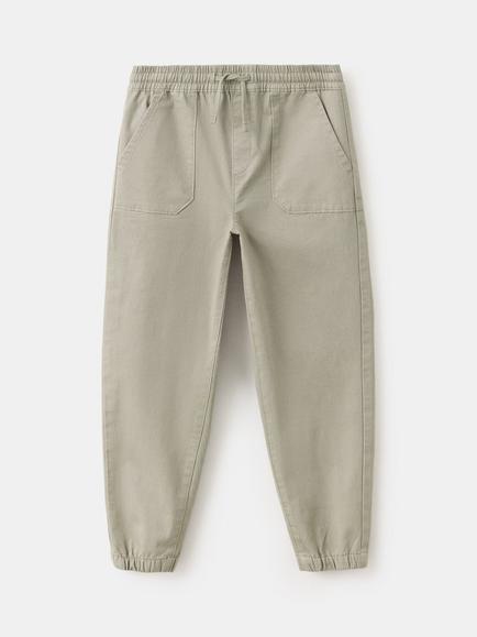 Mango Kids' Pantalon Drawstring Trousers, Khaki