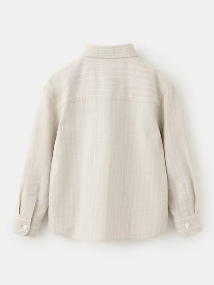 Mango Kids' Button Down Regular Fit Shirt - view 2, Sand