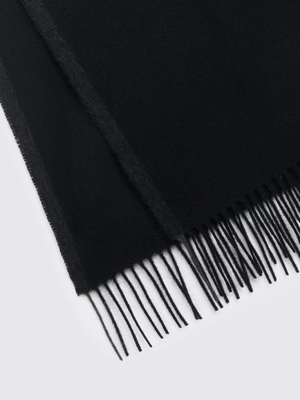 Moss Cashmere Scarf, Black - view 2, Black