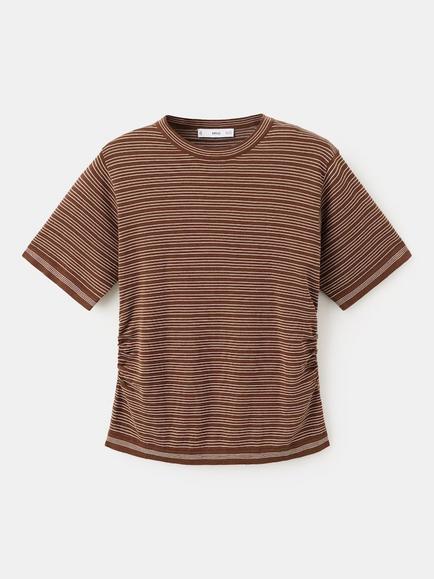 Mango Striped T-Shirt, Chocolate, Chocolate