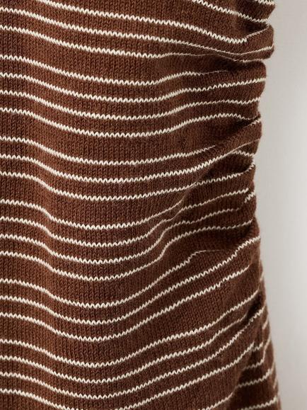 Mango Striped T-Shirt, Chocolate - view 2, Chocolate