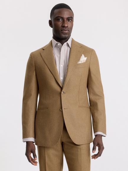 Moss Tailored Fit Wool Flannel Suit Jacket, Gold, Gold