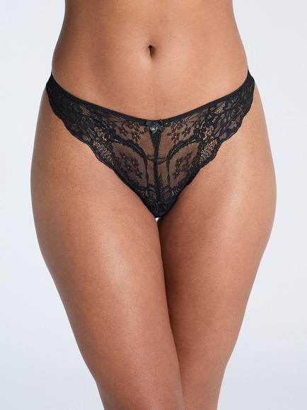 Boux Avenue Mollie Lace Thong, Black