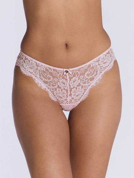 Boux Avenue Emma Lace Thong, Blush Pink