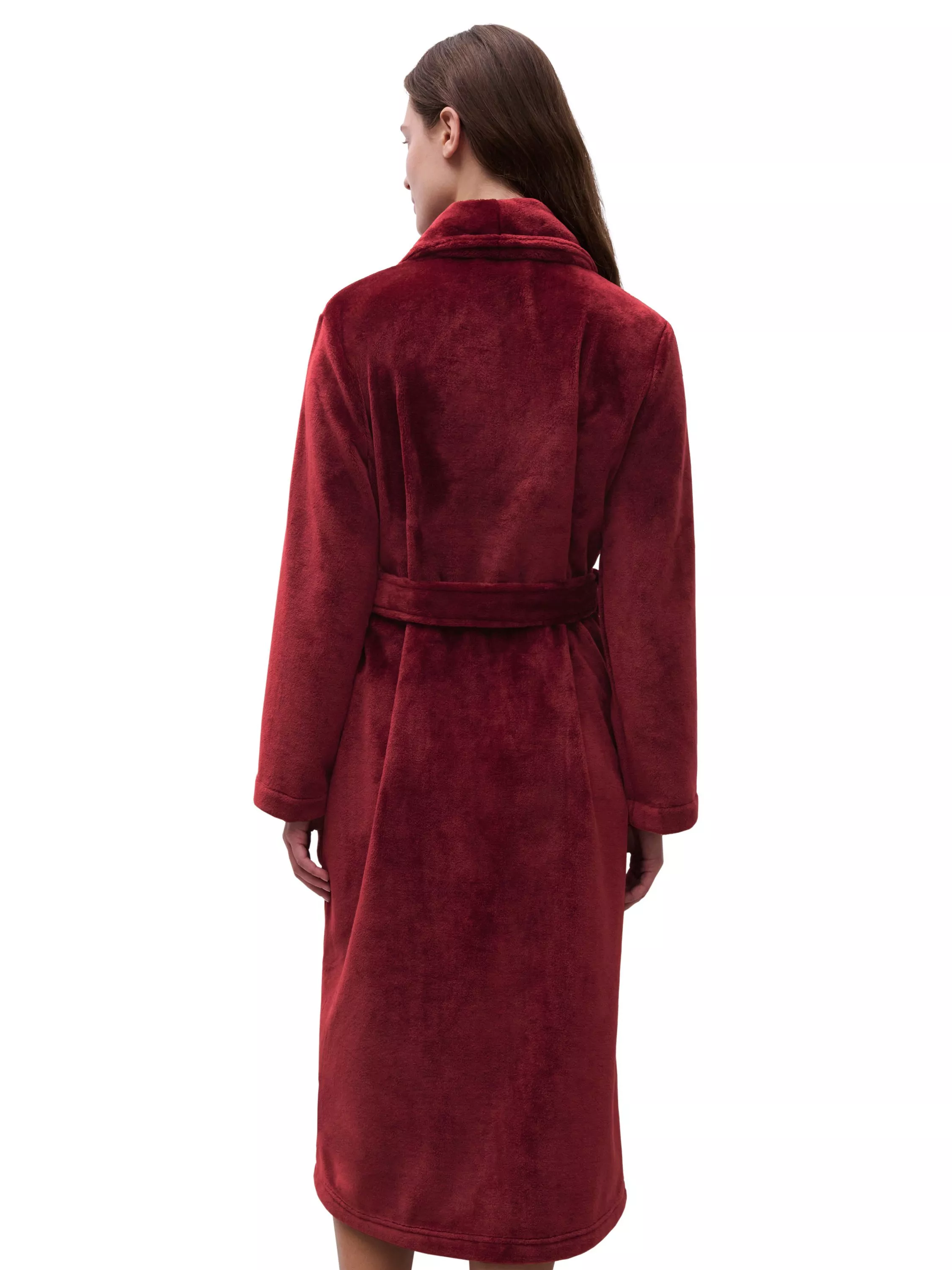 ladies red dressing gown Women's Gowns red robe with hood