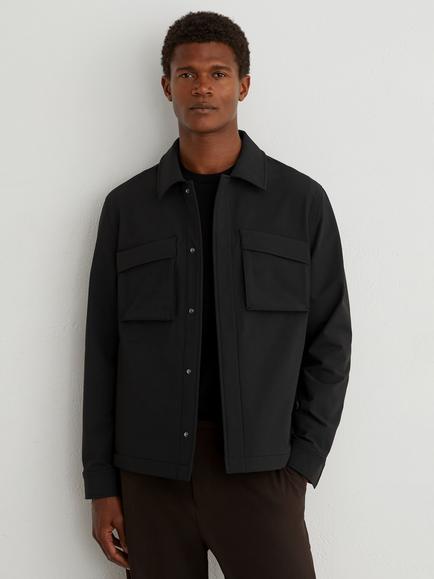 Reiss Divide Casual Shirt, Black, Black