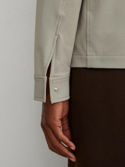 Reiss Divide Technical Twin Pocket Overshirt, Stone - view 2, Stone
