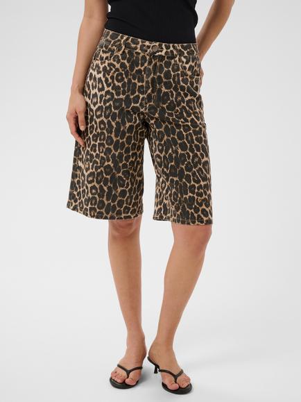 KAFFE Jessica Shorts, Black/Brown, Black/Brown