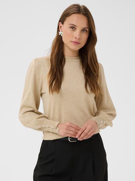 KAFFE Lizza Jumper, Feather Gray Melange