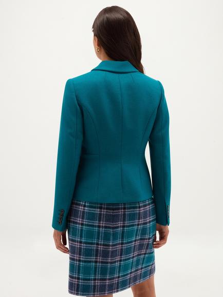 Hobbs Hackness Wool Single Breasted Blazer, Blue - view 2, Blue