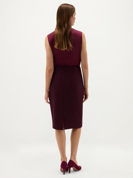 Hobbs Adeen Wool Midi Skirt, Purple - view 2, Purple