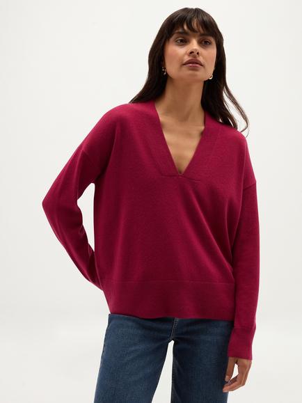 Hobbs Lettie Wool Blend Jumper, Pink, Pink