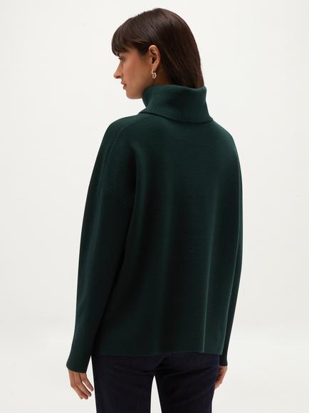 Hobbs Yvette Roll Neck Jumper - view 2, Green