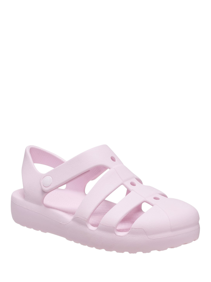 Crocs Kids' Classic Fisherman Sandals, Pink Milk - view 2, Pink Milk