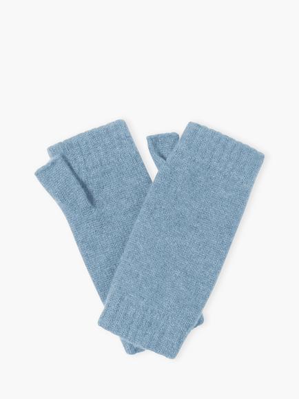 Brora Cashmere Wristwarmers Gloves, Nimbus, Nimbus