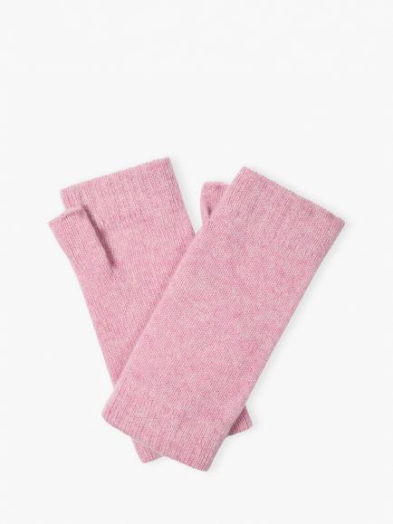 Brora Cashmere Wristwarmers Gloves, Nimbus, Rose