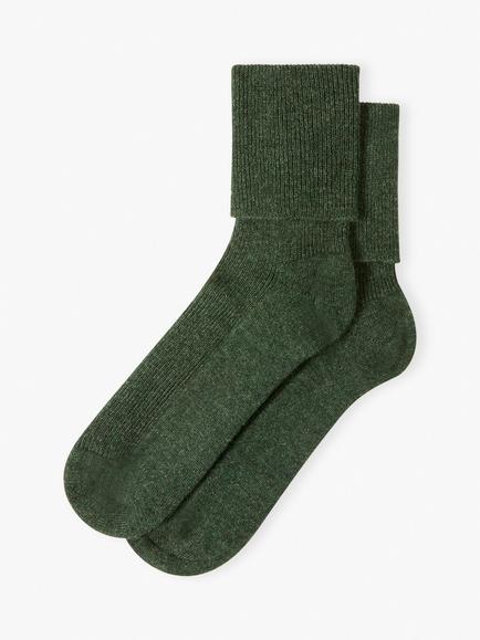 Brora Cashmere Socks, Pine