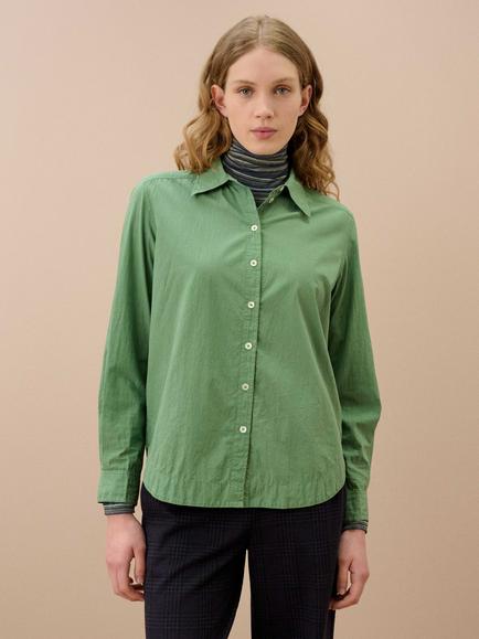 Brora Cotton Shirt, Sage, Sage