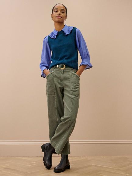 Brora Cashmere Tank Jumper, Cosmos, Cosmos